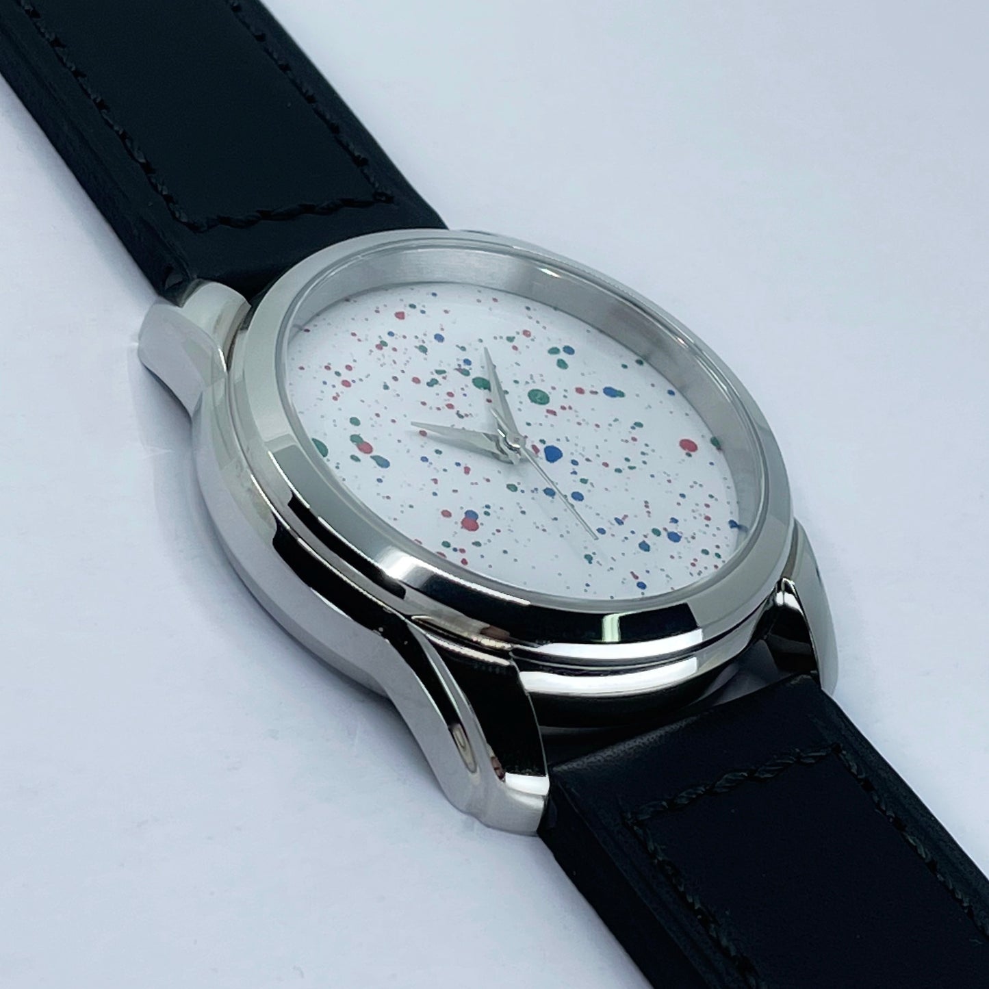 Multi-Coloured Paint Splatter Dial